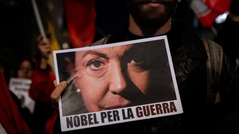 opozanta-maria-corina-machado-reapare-la-oslo,-dupa-un-an-de-clandestinitate.-sustinatorii-au-intampinat-o-cu-scandari-de-„libertad!”