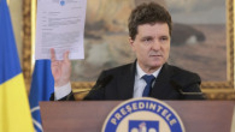 Președintele Nicușor Dan susține declarații de presă pe tema sistemului de justiție din România, la Palatul Cotroceni din București, 21 decembrie 2025. Foto: Inquam Photos / George Călin | Poza 1 din 9