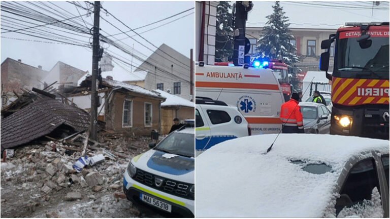 explozie-puternica-la-sediul-politiei-rutiere-din-lugoj.-doua-persoane-cu-arsuri,-transportate-la-spital