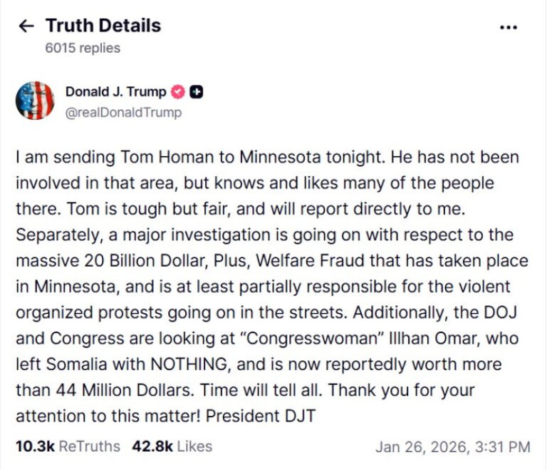 trump-il-trimite-pe-„tarul-frontierelor”-tom-homan-in-minnesota,-dupa-moartea-unui-asistent-medical-impuscat-de-agenti-federali