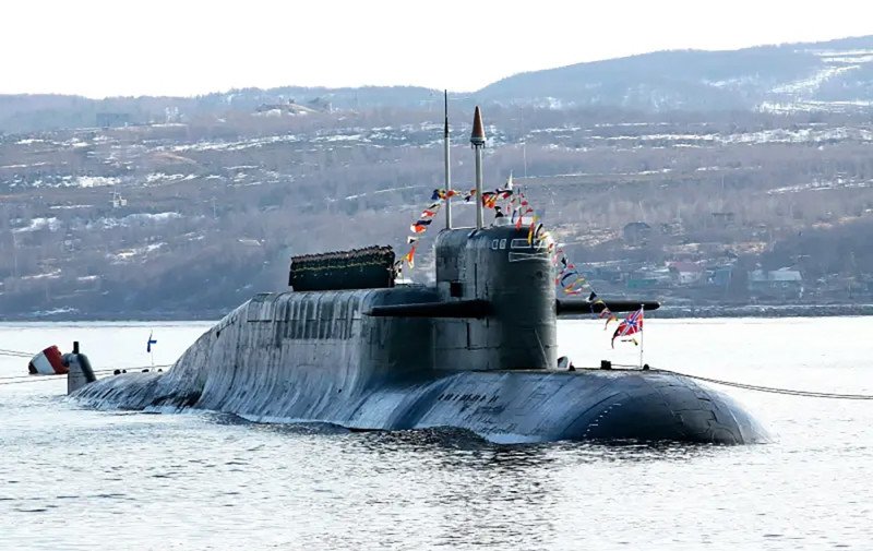 K-117 Bryansk, a Russian Delfin-class nuclear-powered ballistic missile submarine.