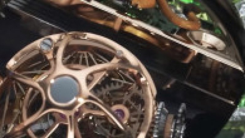 Picture MUST credit: Jacob & Co The son of Asia’s richest man has a new $1.5 million USD / €1.28 million euros watch with himself at the centre. sitting on a golden throne. The one-off timepiece, called the Vantara Green Camo, also shows India-born Anant Ambani, 30, surrounded by 397 rare gems that replicate the greenery of his 3,000 acre / 12 square kilometre wildlife sanctuary Vantara. And there are also tiny models of two big cats, a tiger and lion, plus a dial featuring the image of an elephant. Ambani commissioned the New York-based high-end watch and jewellery maker Jacob & Co He is the youngest son of Mukesh Ambani, the chairman and managing director of Reliance Industries, the largest public company in India. Mukesh is the richest person in Asia and the 16th richest in the world, with a net worth of $112.8 billion USD. In 2024 his son opened one of the world’s most ambitious wildlife rescue and conservation initiatives, based in Gujarat, India named Vantara. Housing more than 2,000 animals across 43 species, the sanctuary in Gujarat is four times the size of New York’s Central Park The watch has a 49 mm rose gold case with green camouflage motif made of rare gems, set tightly to form a continuous jewelled surface. The stones include ultra-rare demantoid garnets, said to be a hundred times rarer than emeralds. Picture supplied by JLPPA,Image: 1069187191, License: Rights-managed, Restrictions: , Model Release: no, Credit line: JLPPA / Bestimage / Profimedia | Poza 7 din 7