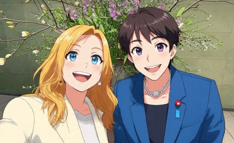 meloni selfie manga japonia