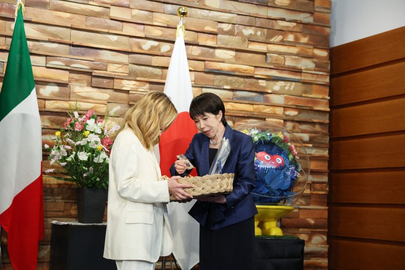 Japan-Italy Summit Takes Place In Tokyo