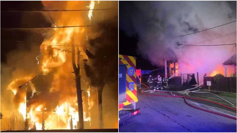 incendiu-puternic-in-mures:-o-casa-arde-generalizat.-flacarile-s-au-extins-si-la-o-alta-locuinta