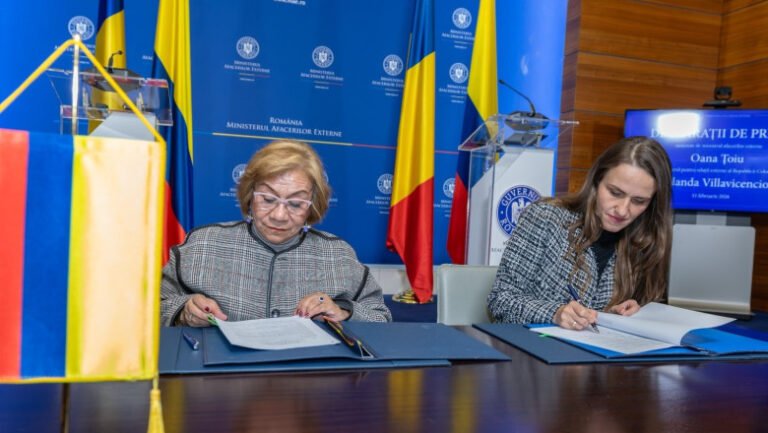 oana-toiu-si-sefa-diplomatiei-columbiene-au-inaugurat-ambasada-republicii-columbia-la-bucuresti,-dupa-24-de-ani-de-absenta
