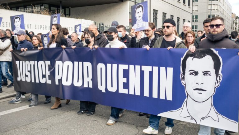 parchetul-din-lyon-deschide-doua-anchete-dupa-marsul-pentru-quentin-deranque:-saluturi-naziste,-insulte-rasiste-si-homofobe