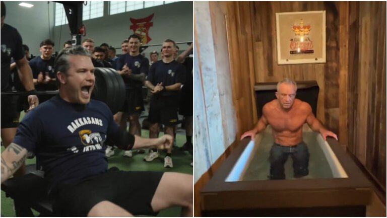 „masculi-alfa”-la-casa-alba:-hegseth-si-kennedy-jr-fac-demonstratii-de-forta-in-cabinetul-lui-trump.-mesaje-catre-„manosfera”