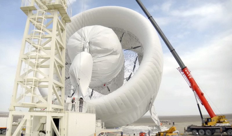 Une éolienne gonflable géante développée par l'université de Pékin