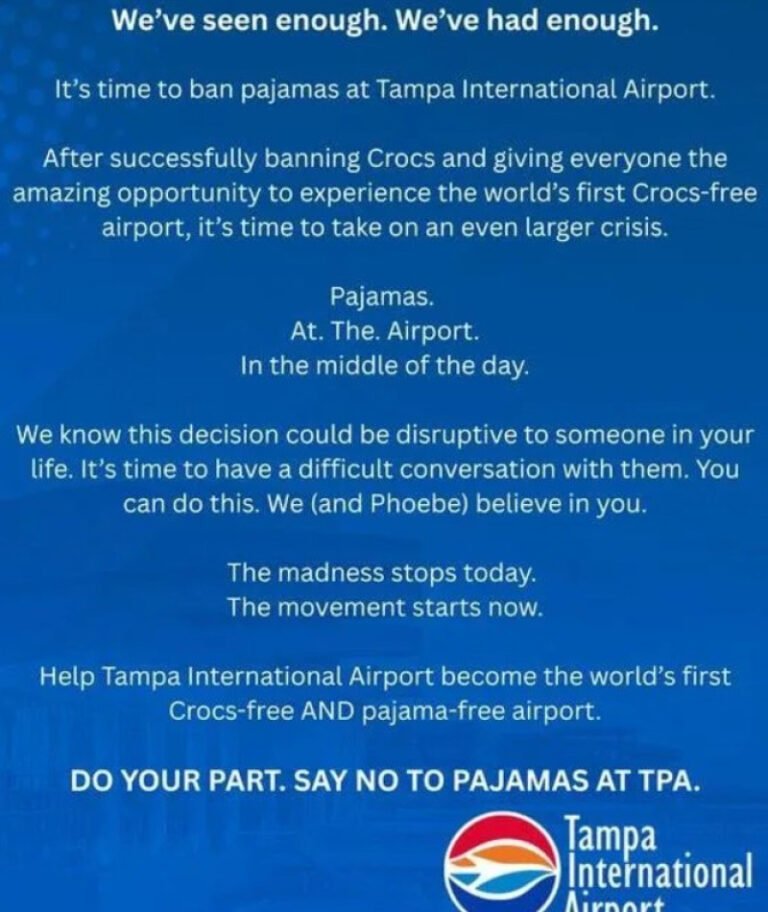 „fara-crocs-si-fara-pijamale-ne-am-saturat.”-mesajul-postat-de-reprezentantii-unui-aeroport-a-starnit-valuri-de-reactii
