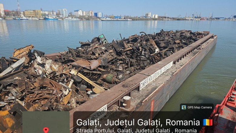 barja-cu-deseuri-suspecte-din-republica-moldova,-oprita-in-portul-galati.-garda-de-mediu-a-descoperit-nereguli-grave