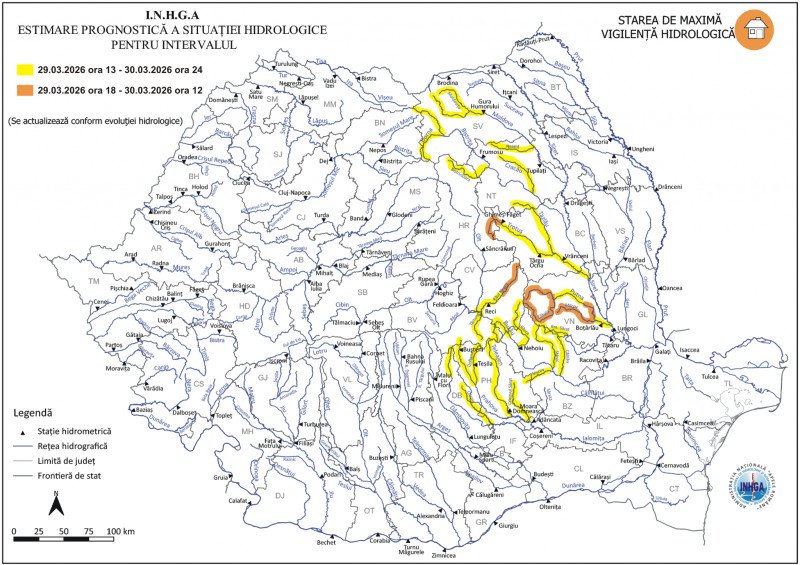 pericol-de-inundatii-hidrologii-au-emis-cod-portocaliu-pe-rauri-din-4-judete-si-cod-galben-in-alte-12.-zonele-vizate-harta