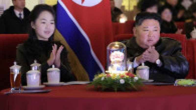 Kim Jong Un, liderul Coreei de Nord, a participat la festivităţile de Anul Nou împreună cu fiica sa. Foto: X | Poza 8 din 8