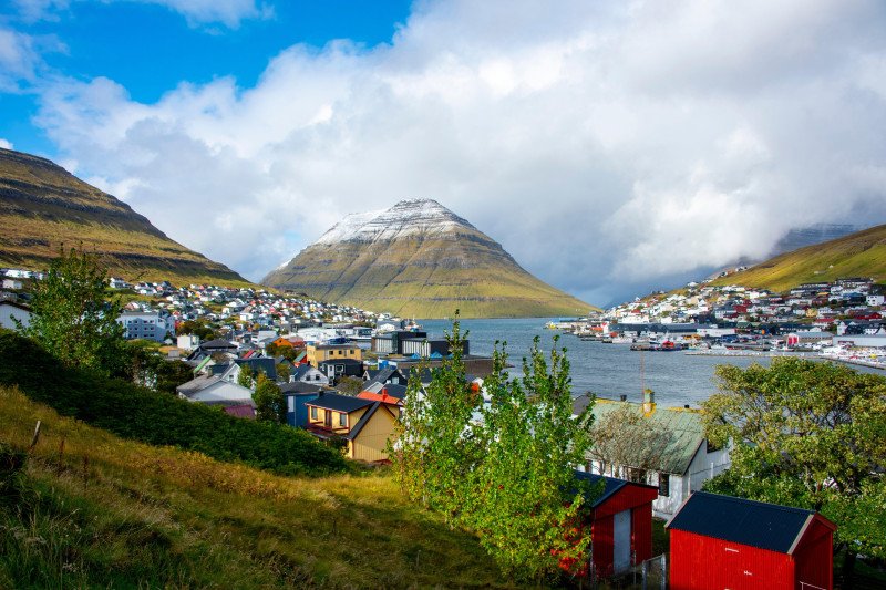 Town of Klaksvik - Faroe Islands