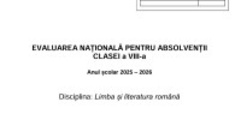 Simulare limba română, pag 1 | Poza 1 din 9