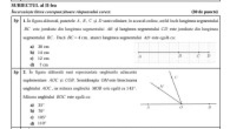 Simulare matematică, subiecte, pagina 2 | Poza 2 din 8