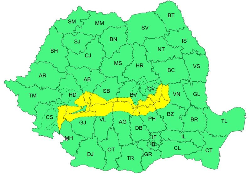 vremea-se-schimba-radical:-se-anunta-ploi,-ninsori-si-temperaturi-sub-normalul-perioadei.-zonele-vizate-de-cod-galben-harta