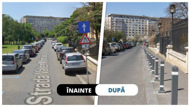 administratia-strazilor-monteaza-stalpisori-pe-trotuarele-din-bucuresti,-pentru-a-impiedica-soferii-sa-mai-parcheze