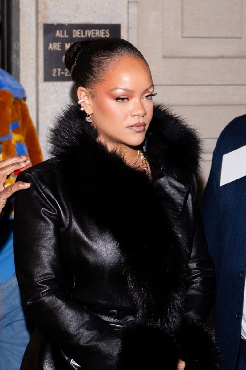 Rihanna Makes Stylish Appearance at Boyfriend A$AP Rocky’s AWGE NYFW Showcase