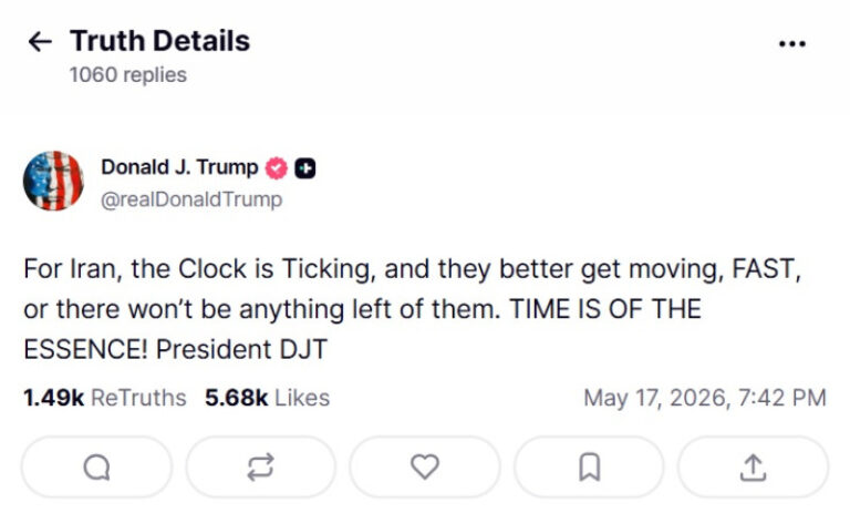 donald-trump-ameninta-din-nou-iranul:-„ceasul-ticaie”