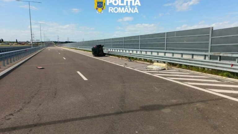 cursa-periculoasa-pe-autostrada-soarelui:-un-barbat-s-a-rasturnat-cu-masina-incercand-sa-scape-de-politisti.-ce-au-descoperit-asupra-sa