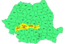 Vreme rea în aproape toată țara: noi alerte de viscol, ploi, ninsori și vânt puternic. Zonele vizate de cod portocaliu și galben HARTĂ