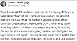 Trump îl atacă pe Papa Leon: „Nu-mi place de el. E dezastruos în politica externă”. Liderul SUA, în chip de Iisus pe rețelele sociale