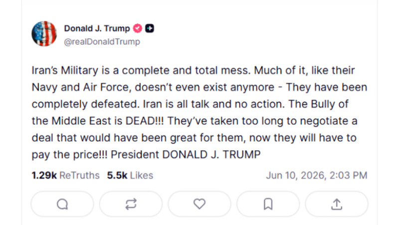 trump-ameninta-din-nou-iranul:-„le-a-luat-prea-mult-sa-negocieze-un-acord.-acum-vor-trebui-sa-plateasca-pretul” trump-ameninta-din-nou-iranul:-„le-a-luat-prea-mult-sa-negocieze-un-acord.-acum-vor-trebui-sa-plateasca-pretul”