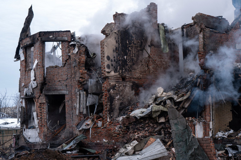 Consequences Of Russian Attack In Kyiv Region