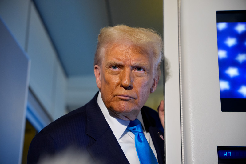 President Trump Departs Japan For Korea During Asia Trip
