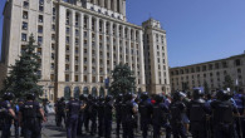Protest organizat de crescătorii de oi și capre, în fața sediului ANSVSA din București, 30 iulie 2026. Foto: Inquam Photos/ Octav Ganea | Poza 3 din 5