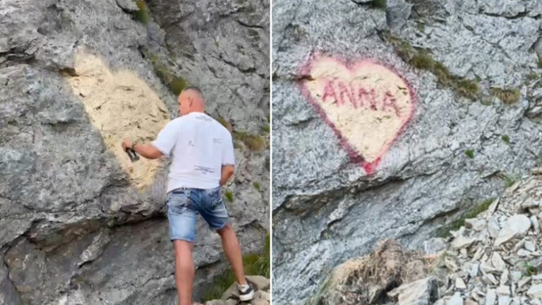s-a-aflat-cine-este-barbatul-care-a-„pictat”-o-declaratie-de-dragoste-pe-o-stanca-de-pe-transfagarasan.-anuntul-politistilor