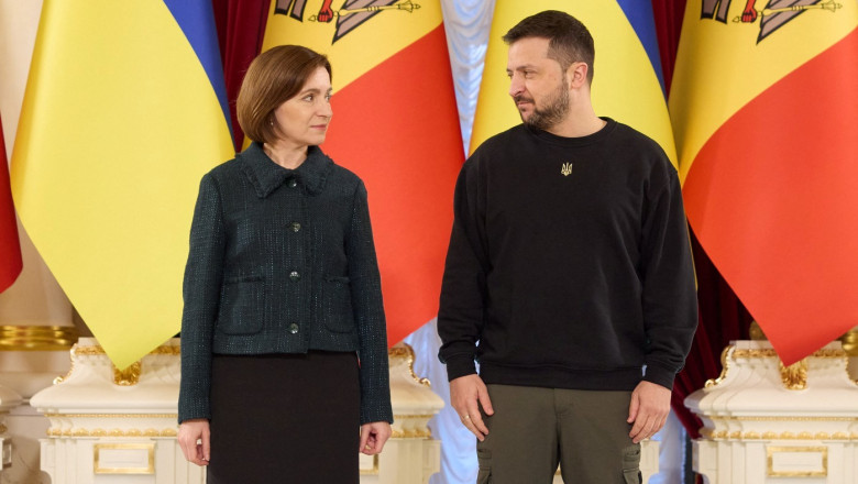maia-sandu-a-mers-la-kiev-pentru-a-onora-ziua-independentei-ucrainei.-lidera-de-la-chisinau-ii-va-oferi-lui-zelenski-ordinul-republicii