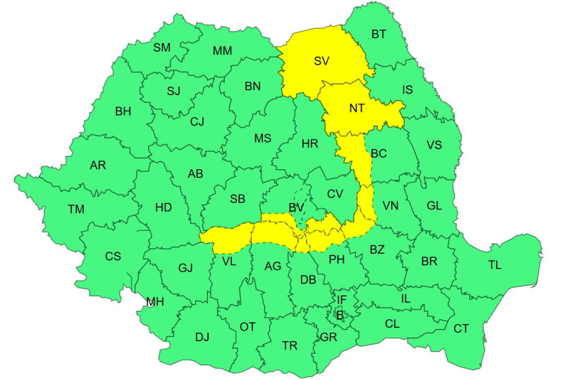 harta-cod-galben-de-ploi-torentiale,-vijelii-si-grindina-in-zone-din-zece-judete