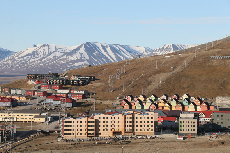 NORWAY SVALBARD MIDNIGHT VIEW